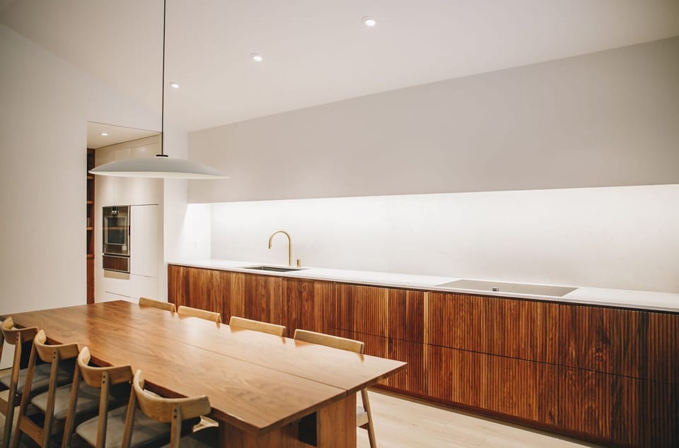 Dining and kitchen area