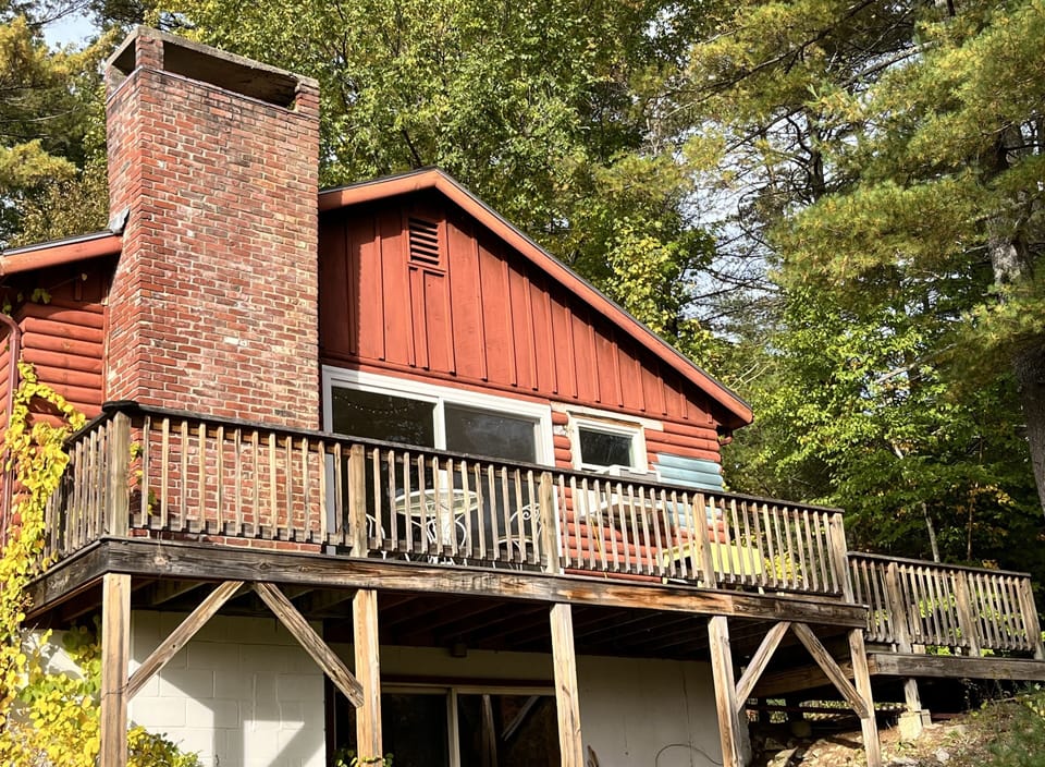 Balcony overlooking the water