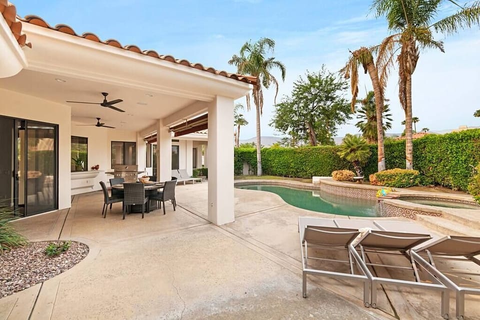 Plenty of outdoor seating from tanning to dining with beautiful views!