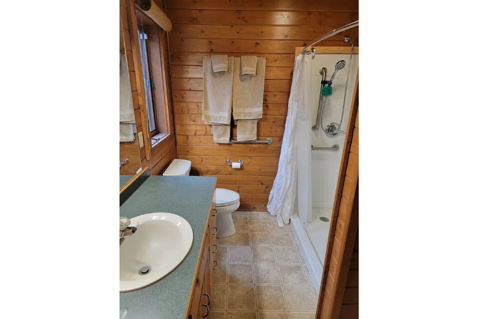 Master bathroom.  Fully handicap accessible. 