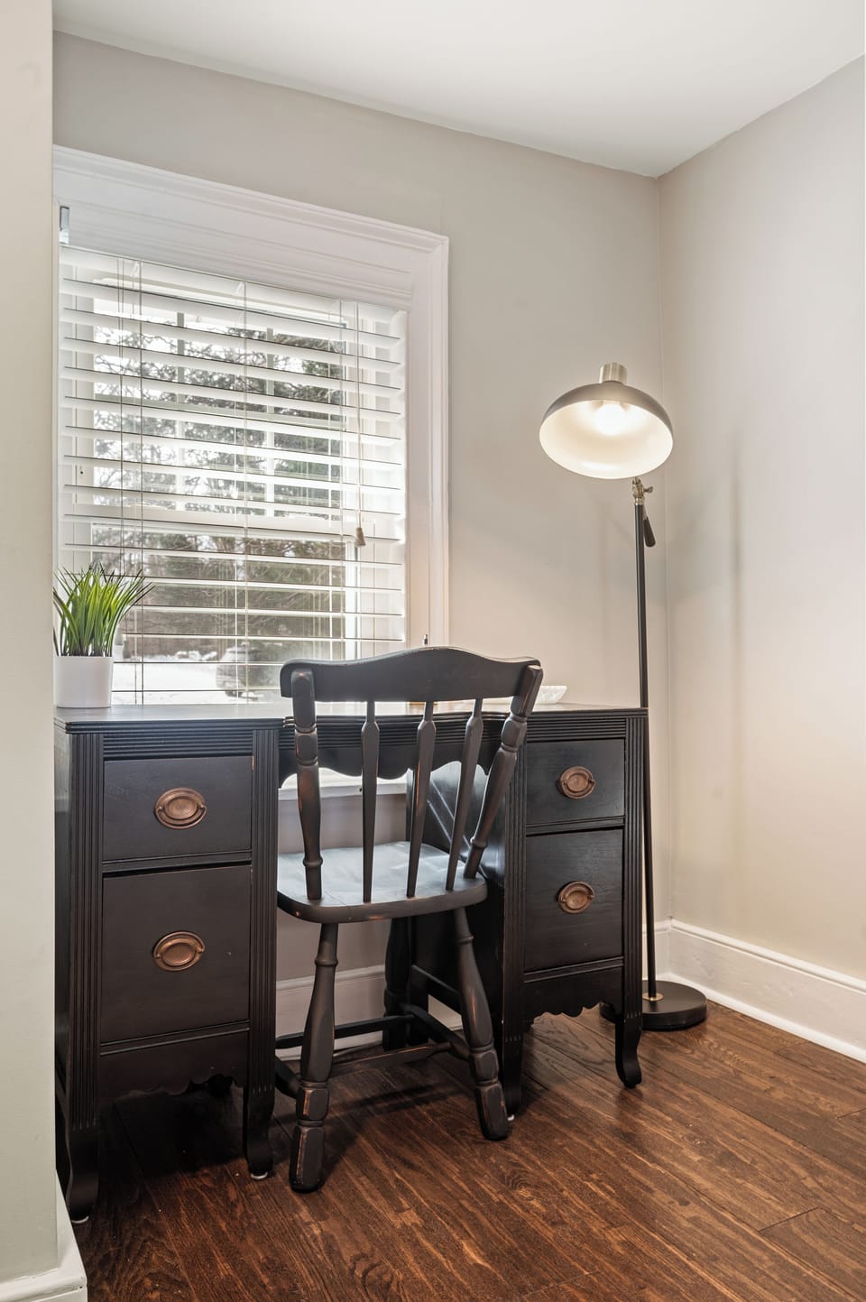 Desk for remote work in master
