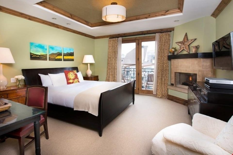 Get a good night's sleep in the master bedroom.