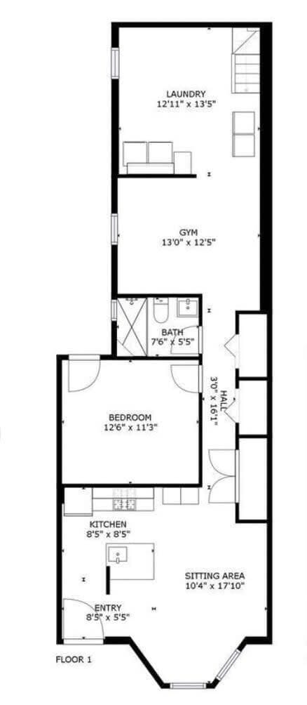 Floor plan of the unit