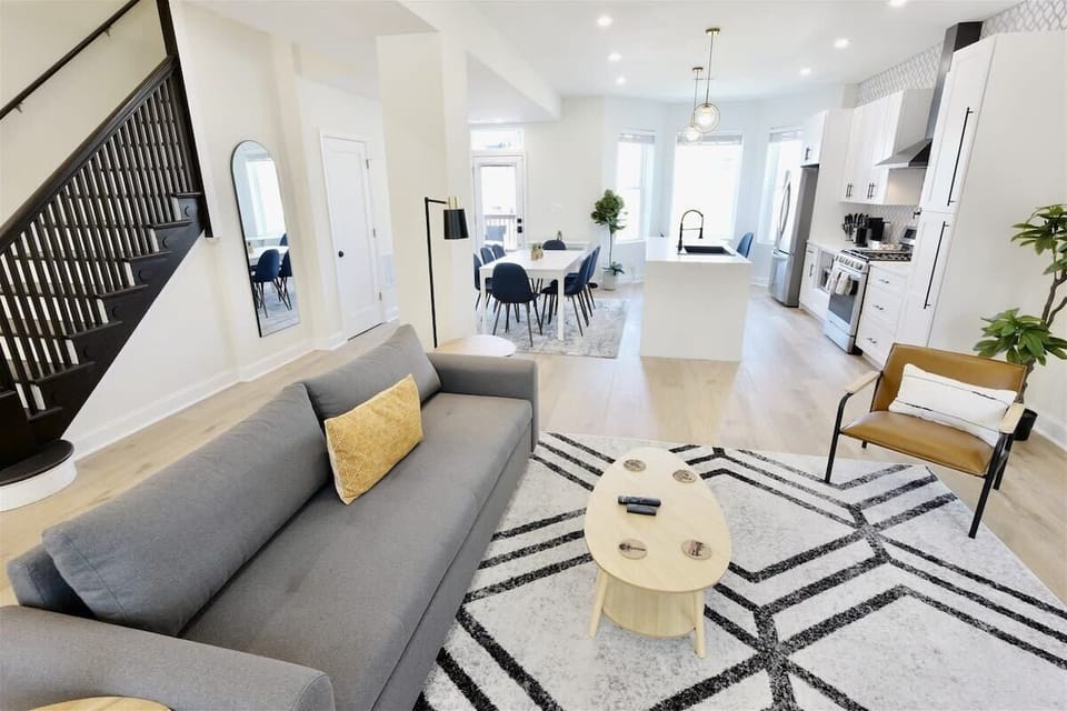 Living room is the perfect place to relax after enjoying the city outside your door