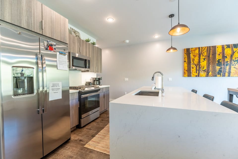 Full-sized luxury kitchen.