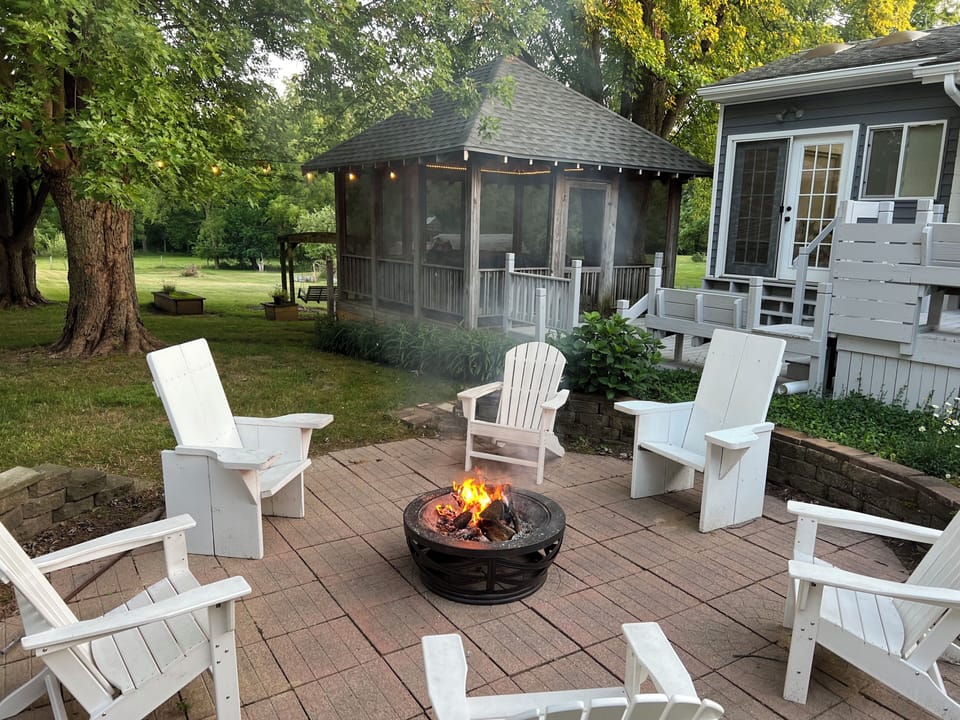 Outdoor hangout and entertaining.