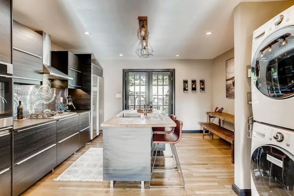 Washer/Dryer in kitchen for your convenience