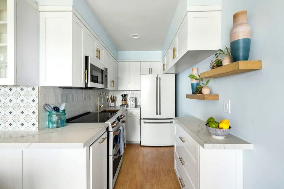 Fully Stocked Kitchen with Modern Appliances and Ample Storage
