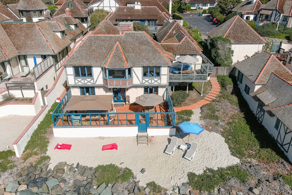 Oceanfront View of House