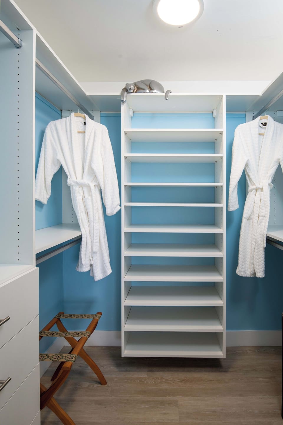 Walk-in closet.