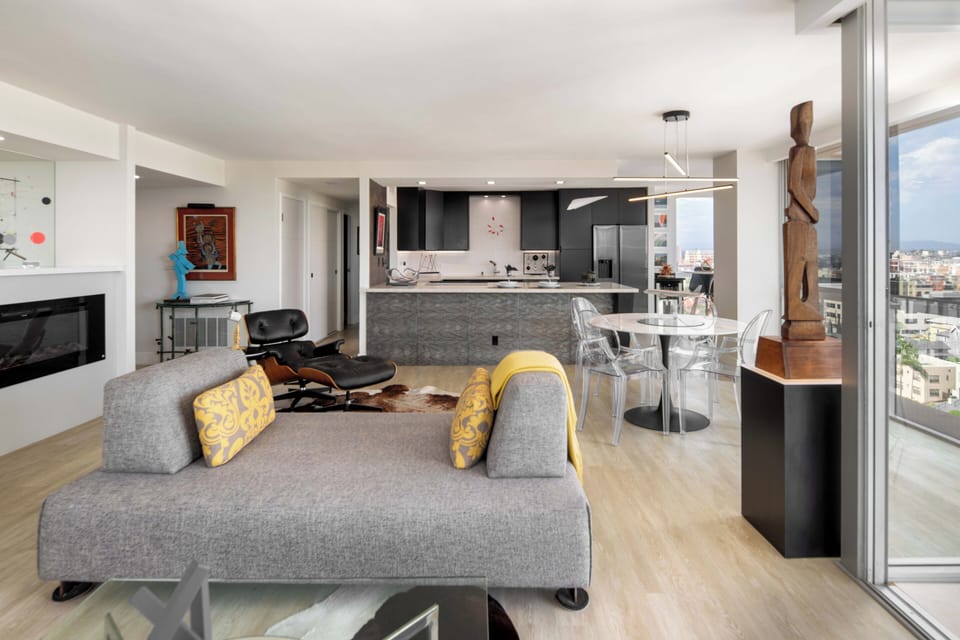 Lounging and entertaining areas.