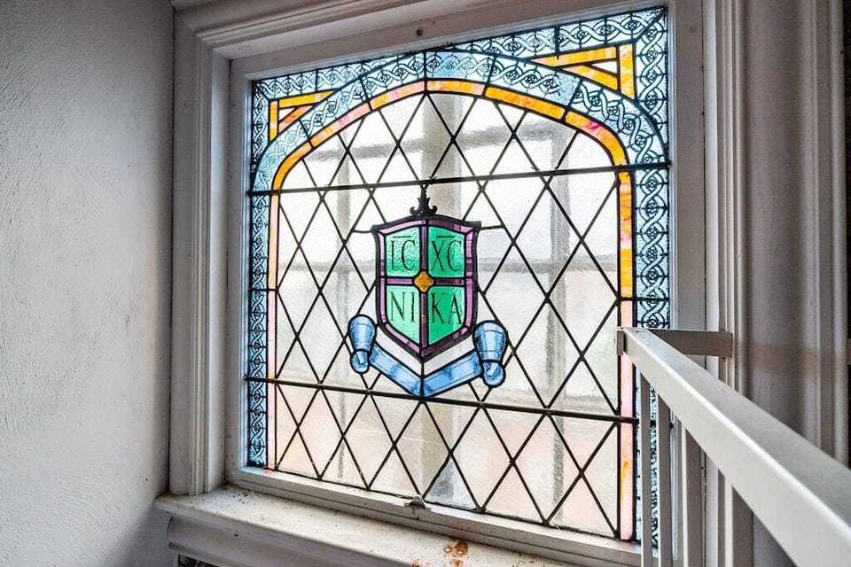 Decorative stained glass window