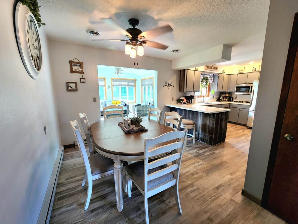 Upstairs Dining and Kitchen Area