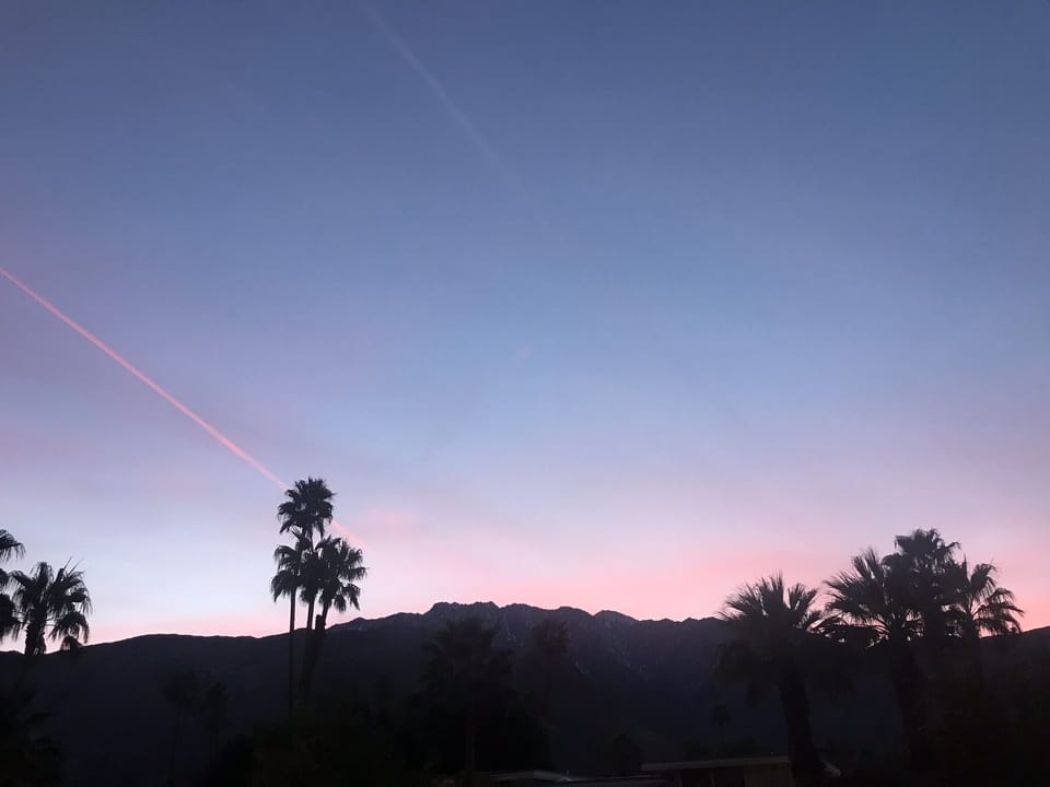 Mountain View at sunset