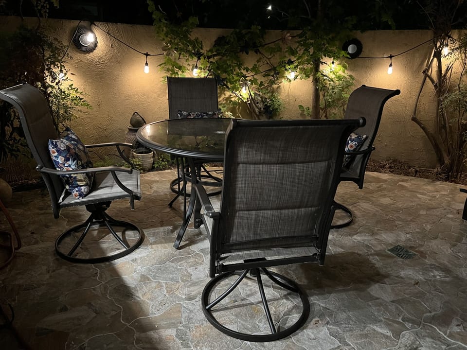 Front patio with BBQ
