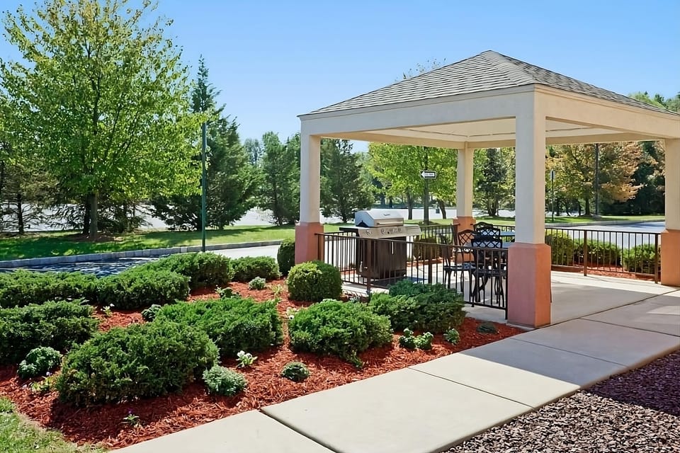 Gather outside for sunny grilling and relaxed patio dining.