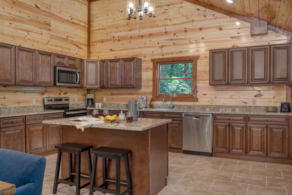 Large kitchen.