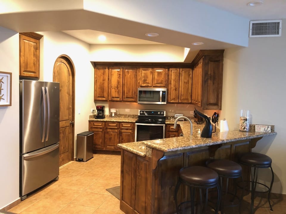 3 barstools at kitchen counter