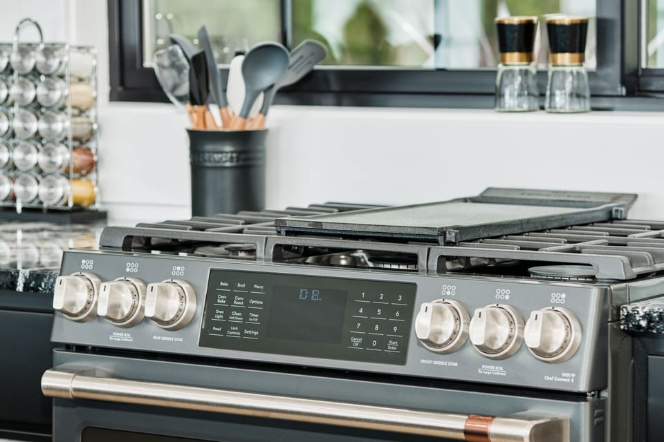 A quality stove-top and oven awaits whoever's the top chef in your group.