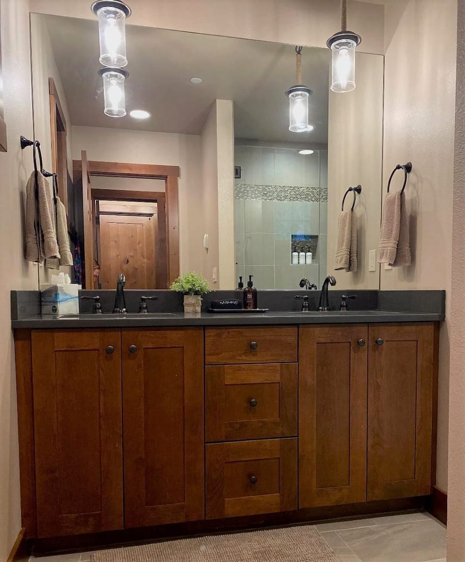 Master Bathroom with a Double Sink