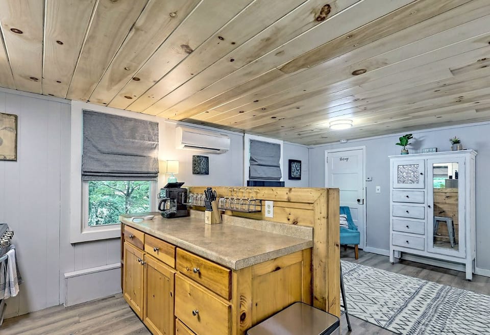 Views of the lovely kitchen with all stainless steel appliances and gas range.