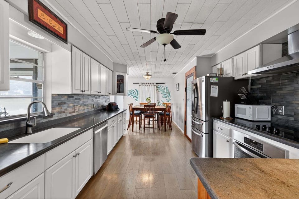 Indoors, Kitchen, Appliance, Ceiling Fan, Sink
