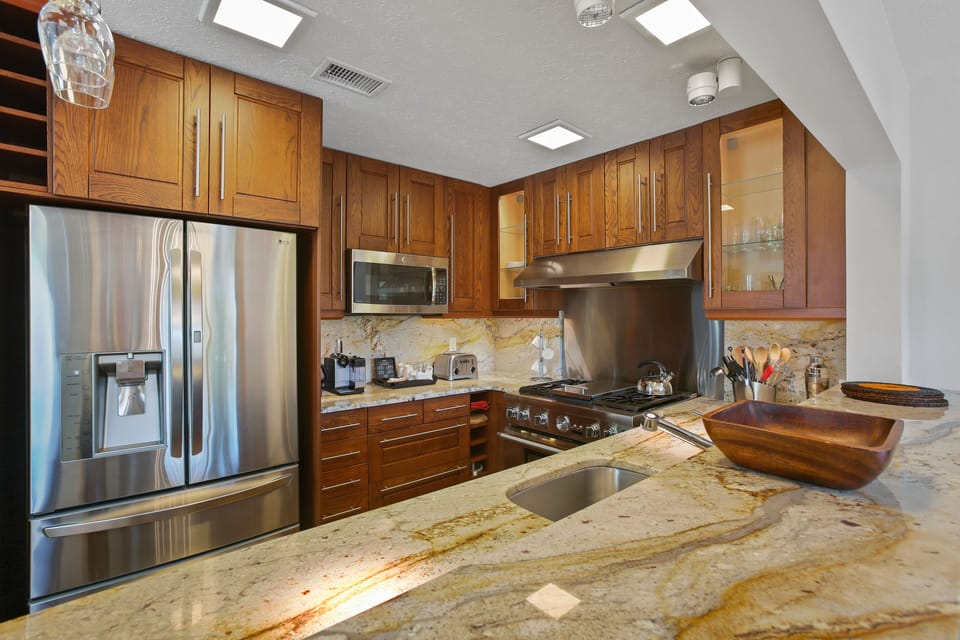 Kitchen with coffee station