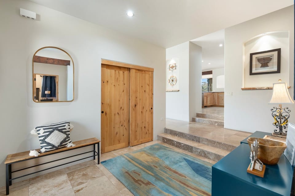 The Happy Javelina features four thoughtfully designed bedrooms, along with additional sleeping options to ensure every guest enjoys a comfortable stay.