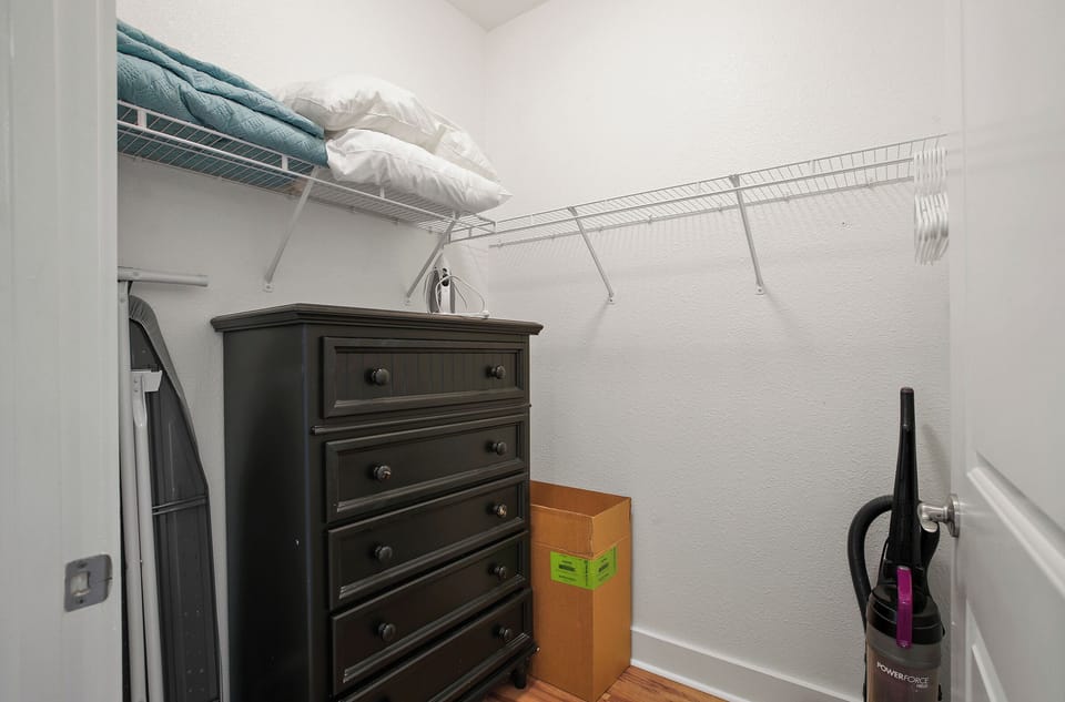 Spacious master closet