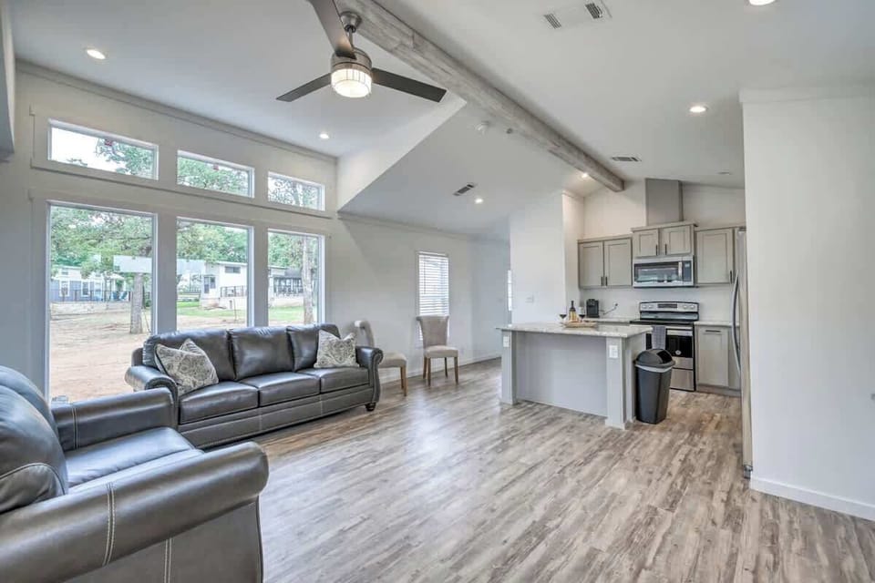 Nice size living room and full-size kitchen!