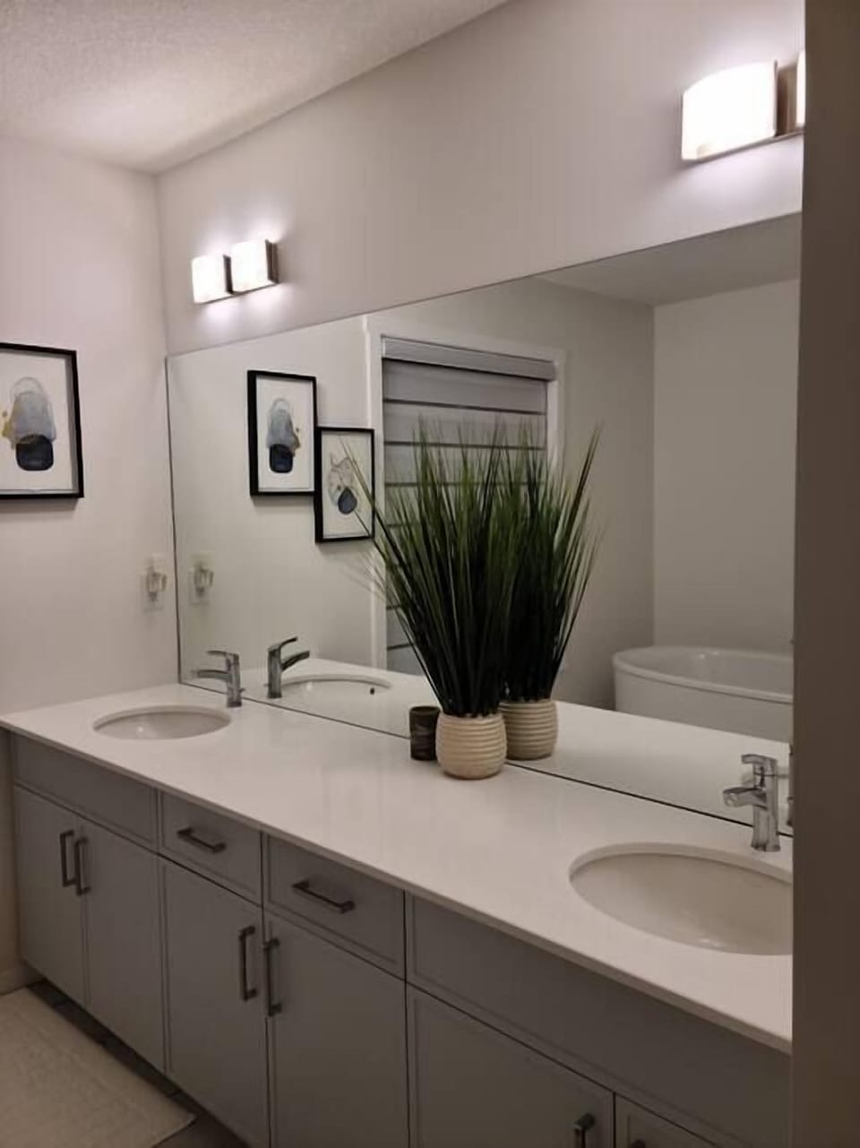 Half Bathroom with Sink outside of it