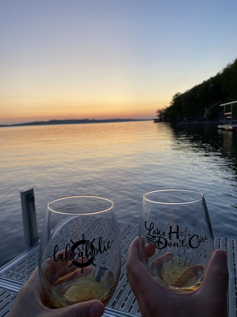 Happy hour on the dock 