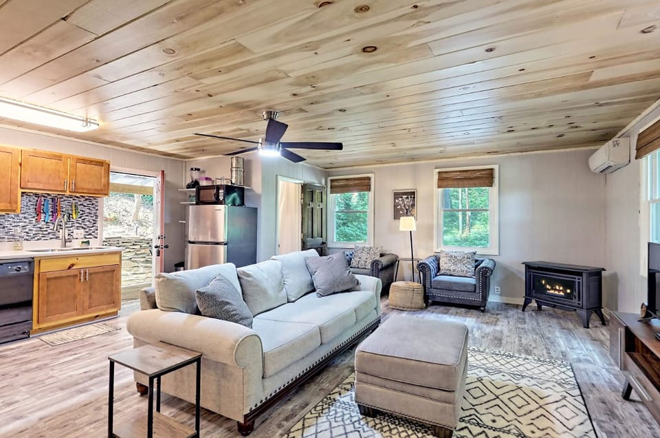 The nearly 100 year old home has been totally renovated inside and out.