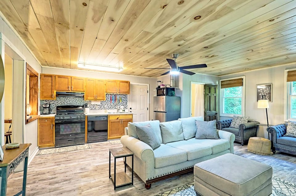 Kitchen and living area great room. Lots of windows for bright cheerful feel.