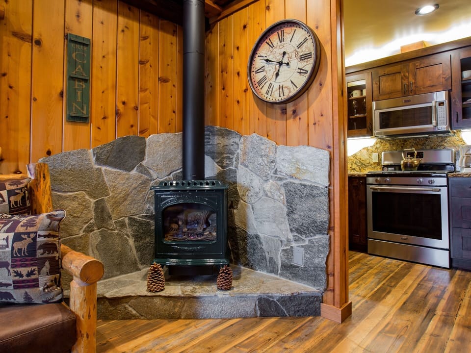 Gas burning Fireplace!