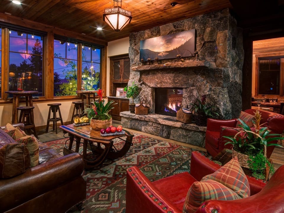 Cozy Lobby at Cedar Glen Lodge!