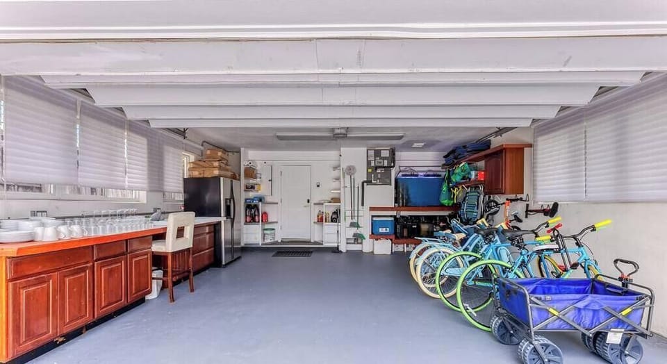 Beach Cruisers & Kids Bikes for guest use. 