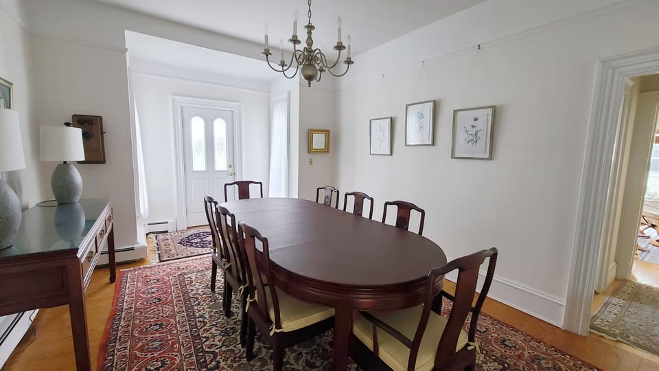 Separate dining room off kitchen