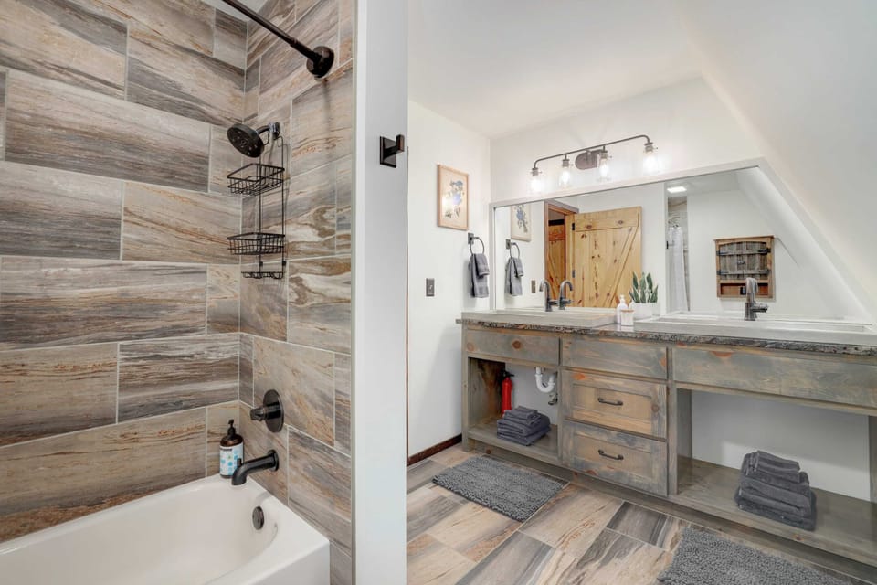 Bathroom attached to third bedroom
