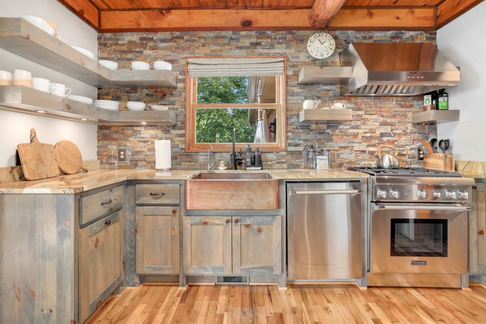 Fully stocked kitchen