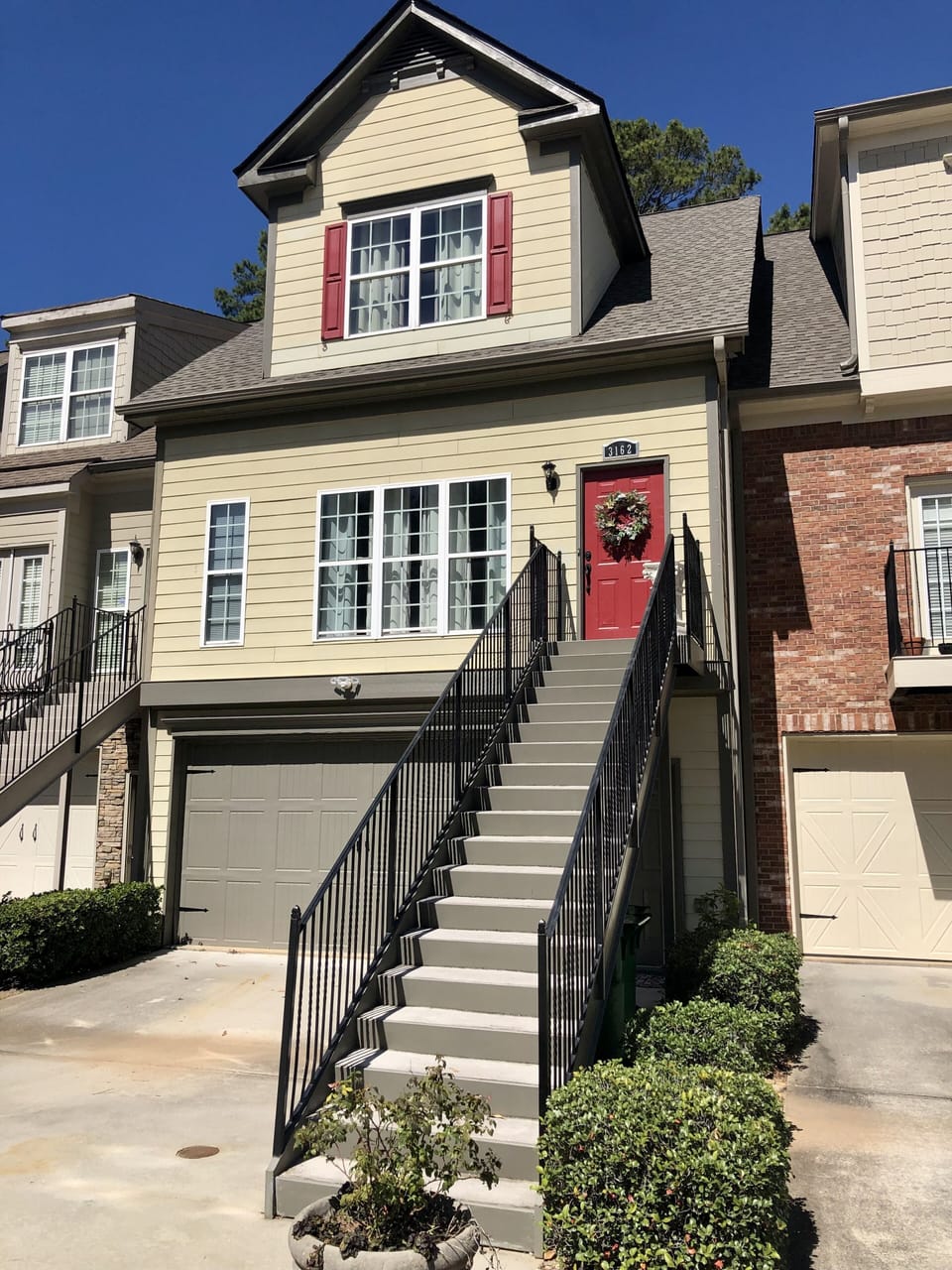 Guests entry is on top of the stairway