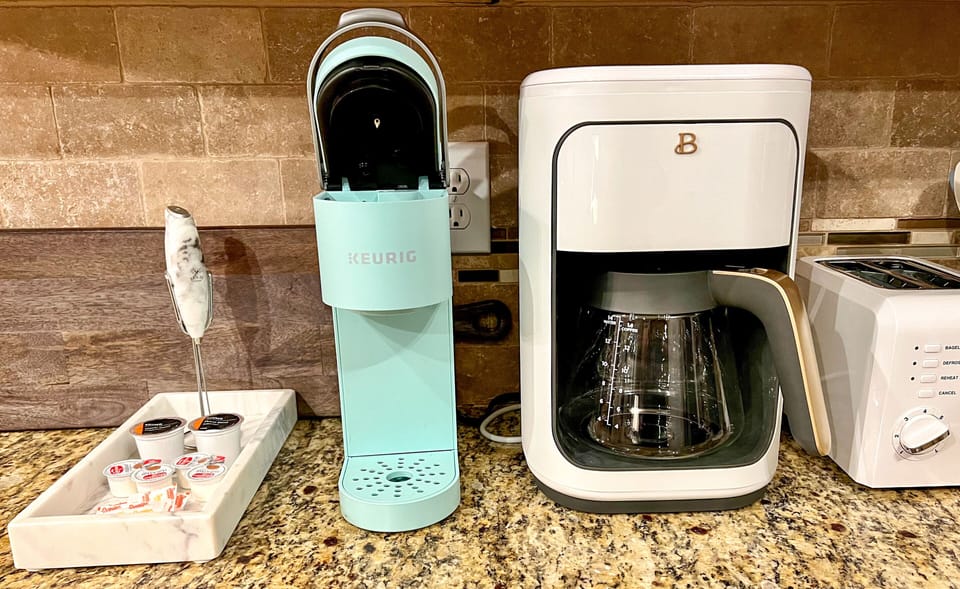 Keurig & regular coffee pot available 