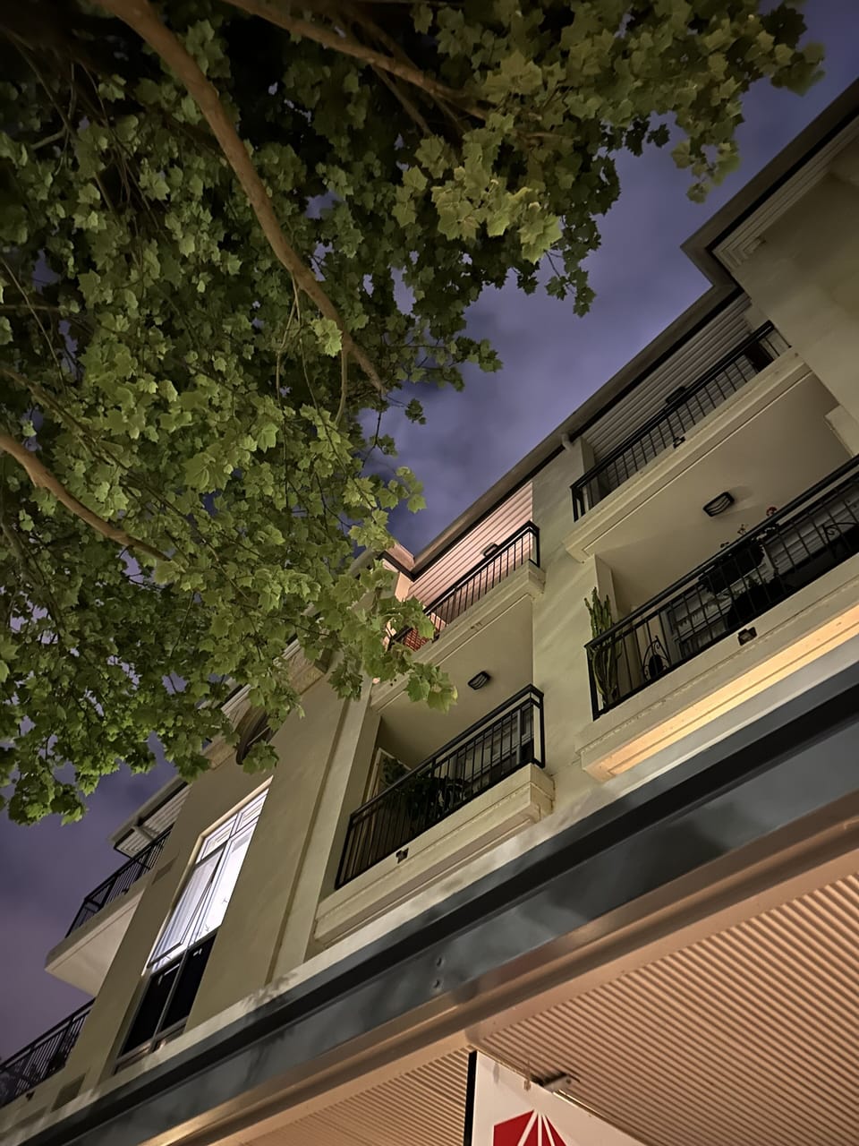 View of apartment from Royal street