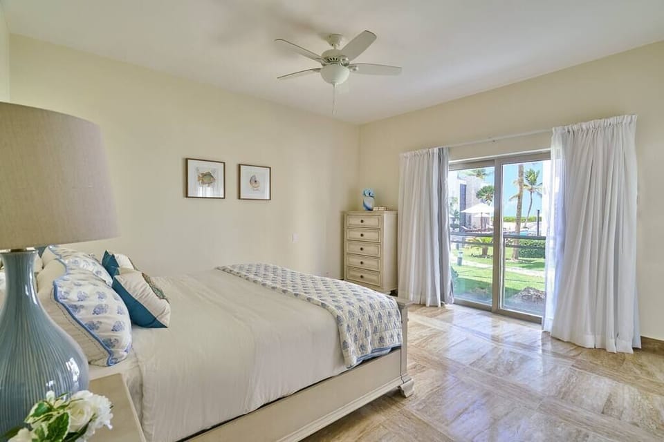 Master bedroom with a view