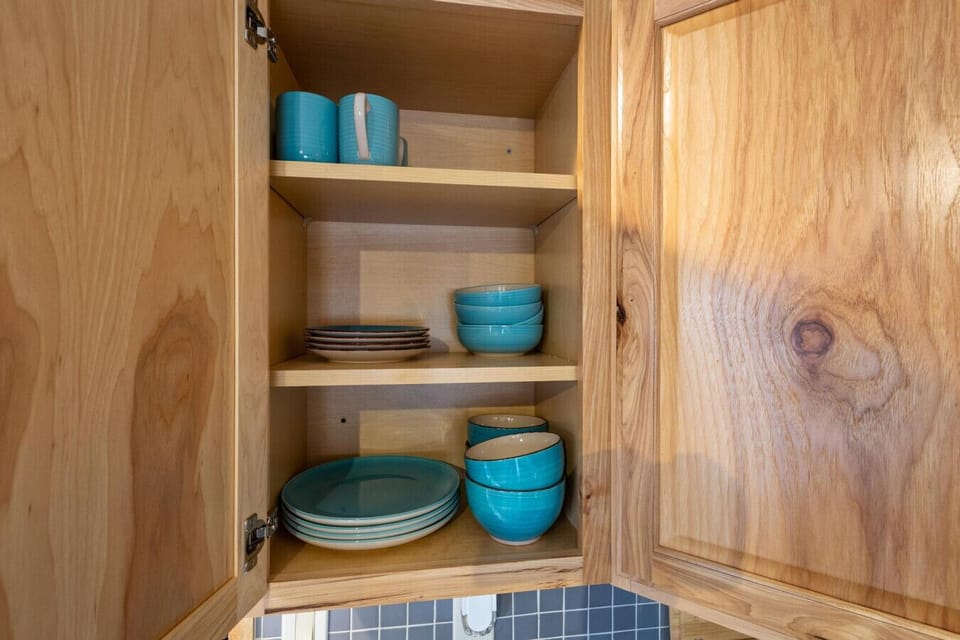 Dishes for up to four people.