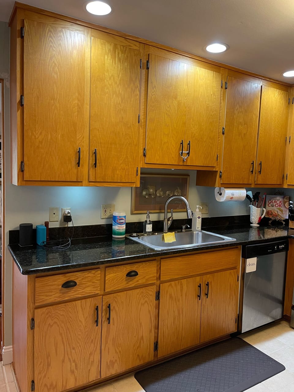 Granite counters, stainless steel sink, appliances including garbage disposal!