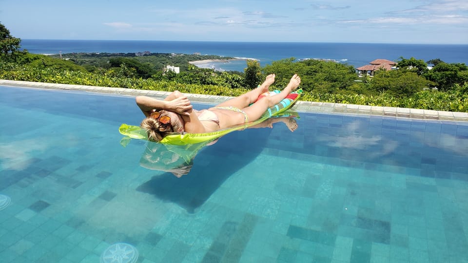 Relax in the waterfall pool with incredible views!