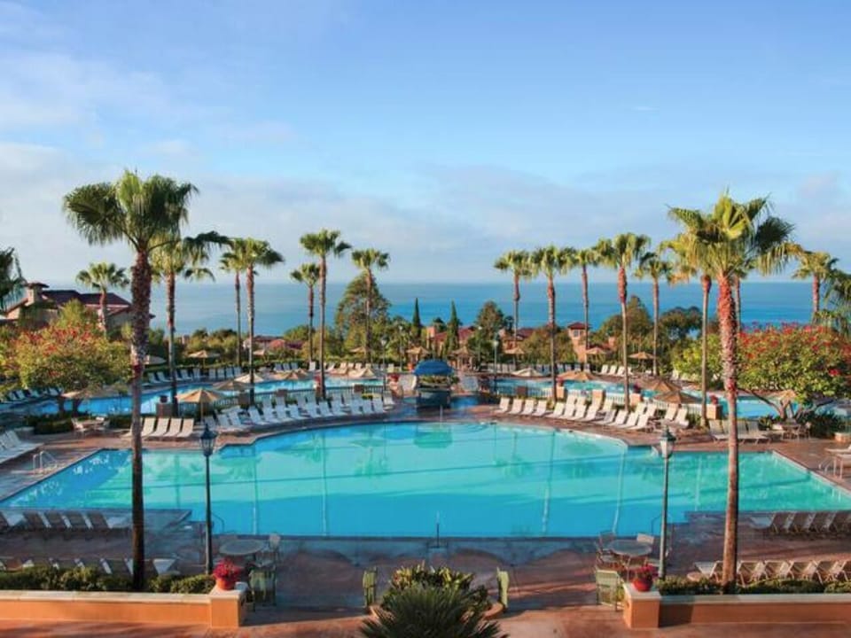View of the main pool from Registration Bldg balcony