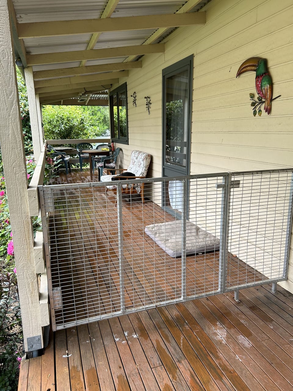 Remember to close gate, keep your family and furries from venturing out!