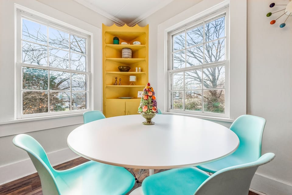 Lofty Vibes:  Checkout the treehouse views from the dining area!